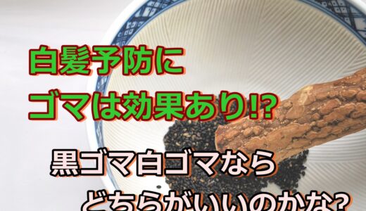 白髪予防に「ゴマ」は効果あり!?白ゴマ黒ゴマどっちがいいの?