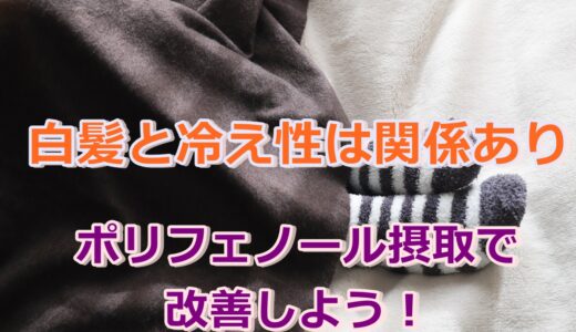 白髪と冷え性は関係あり!?ポリフェノールを摂取して血流改善を!